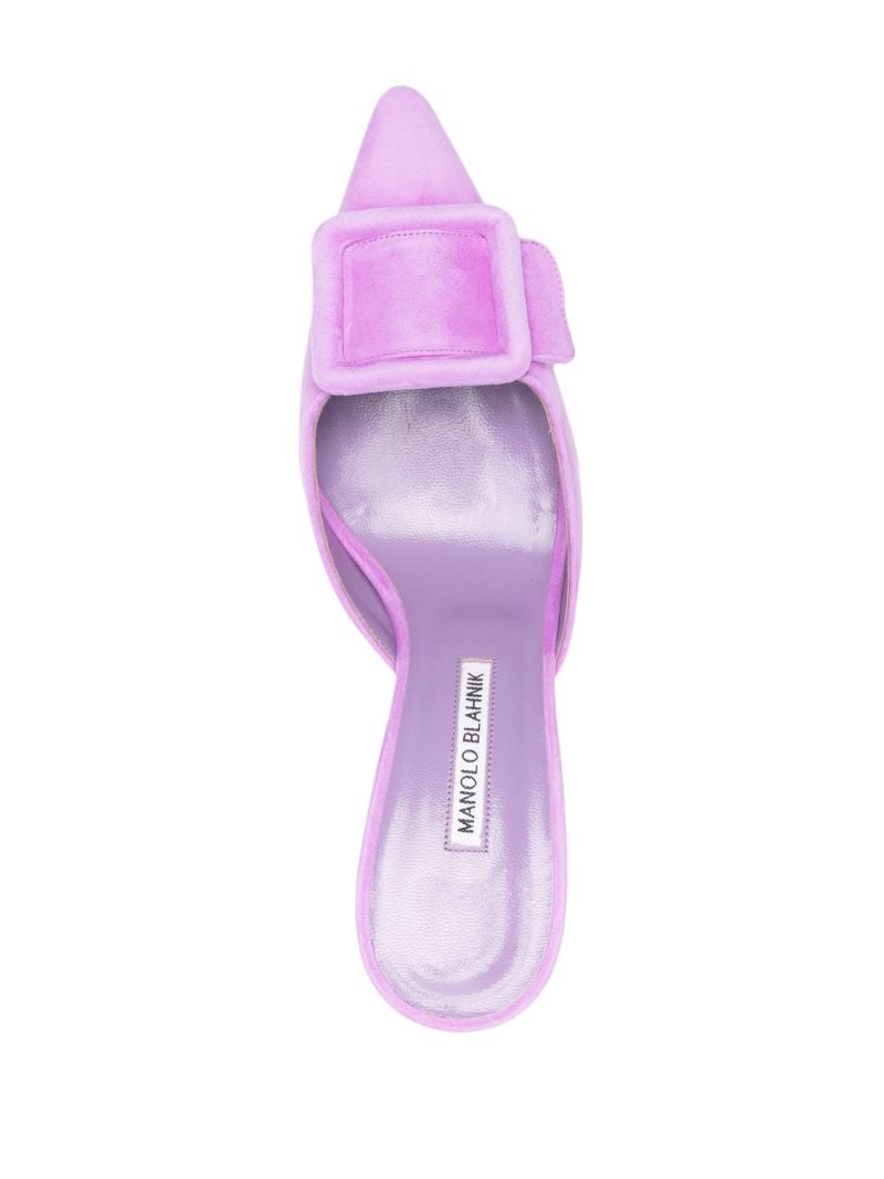 Purple Maysale 70 Suede Mules
