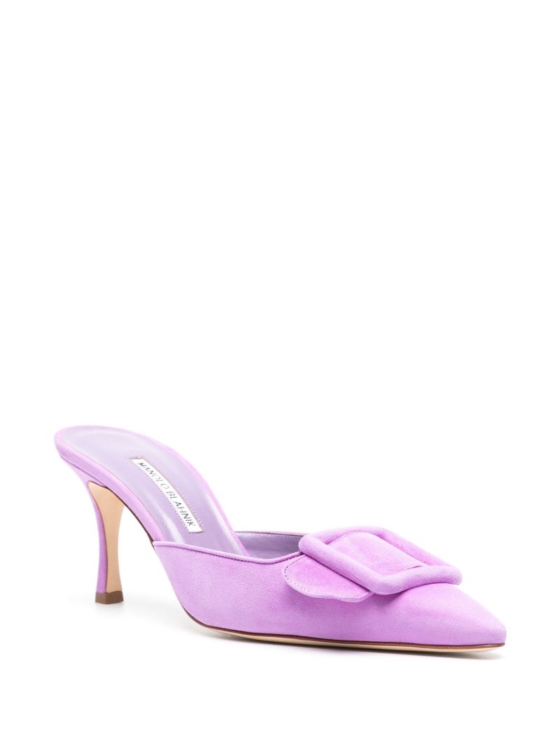 Purple Maysale 70 Suede Mules