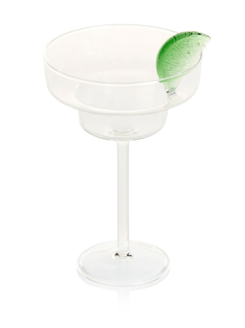 Clear Lime-cut Margarita Glass