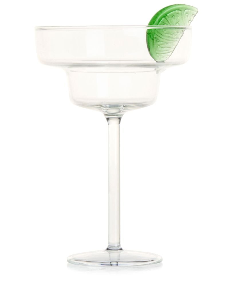 Clear Lime-cut Margarita Glass