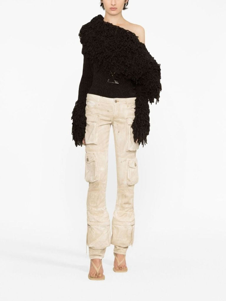 Neutral Essie Cotton Cargo Pants