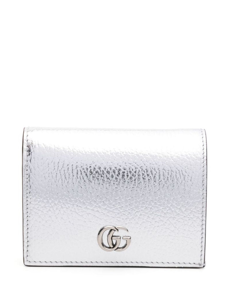 Silver-tone Gg Marmont Leather Wallet