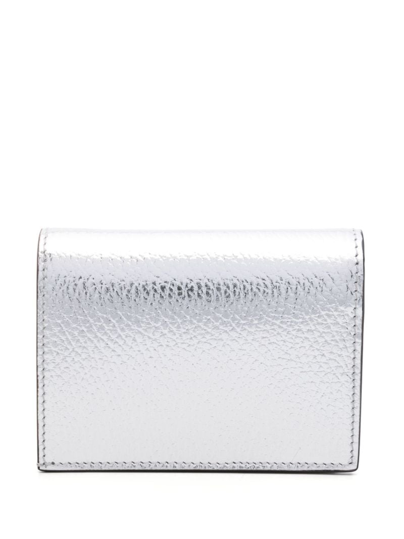 Silver-tone Gg Marmont Leather Wallet