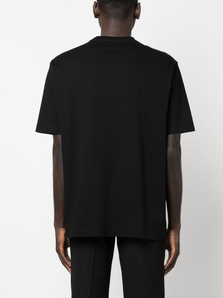 Black Embroidered Logo Short Sleeve T-shirt