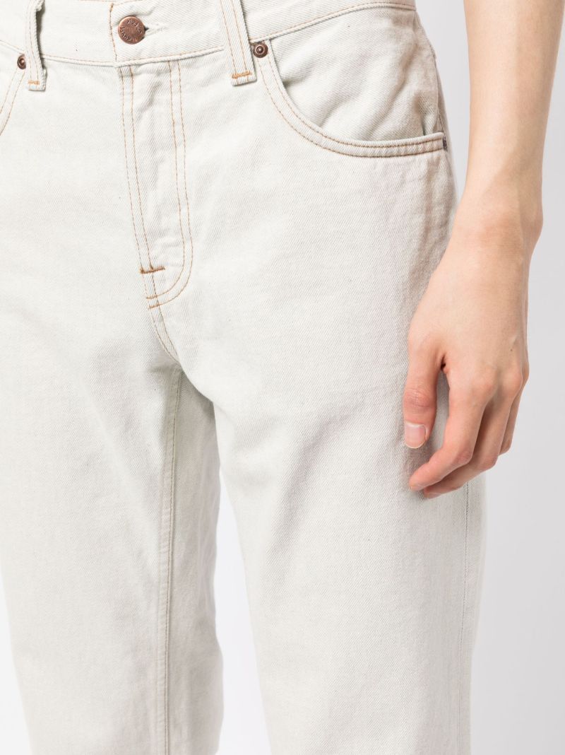 White Gritty Jackson Straight Jeans