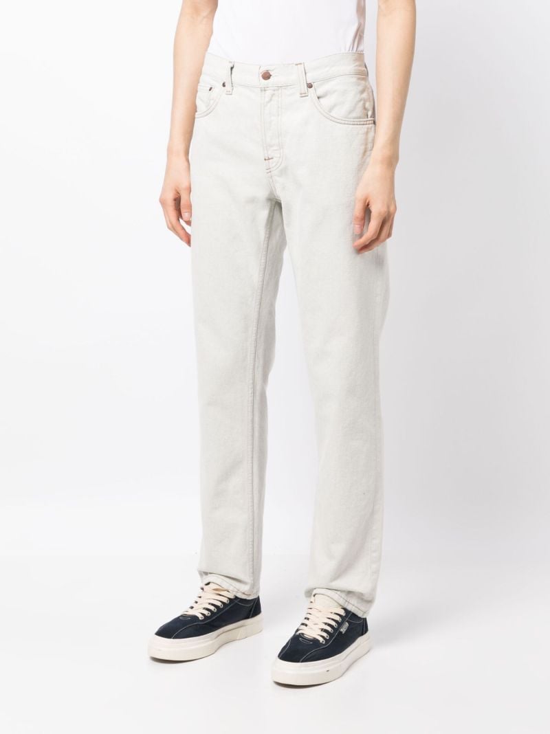 White Gritty Jackson Straight Jeans