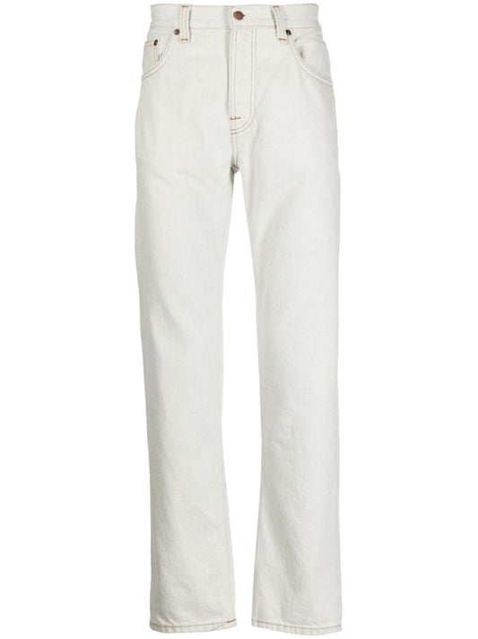 White Gritty Jackson Straight Jeans