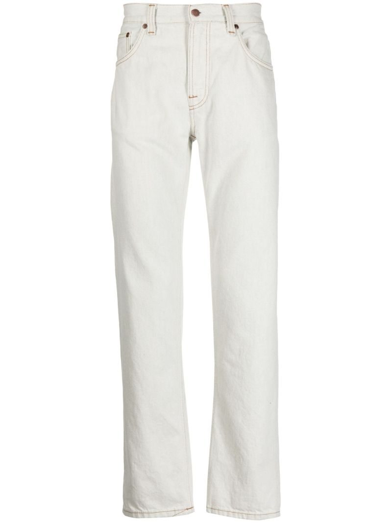 White Gritty Jackson Straight Jeans