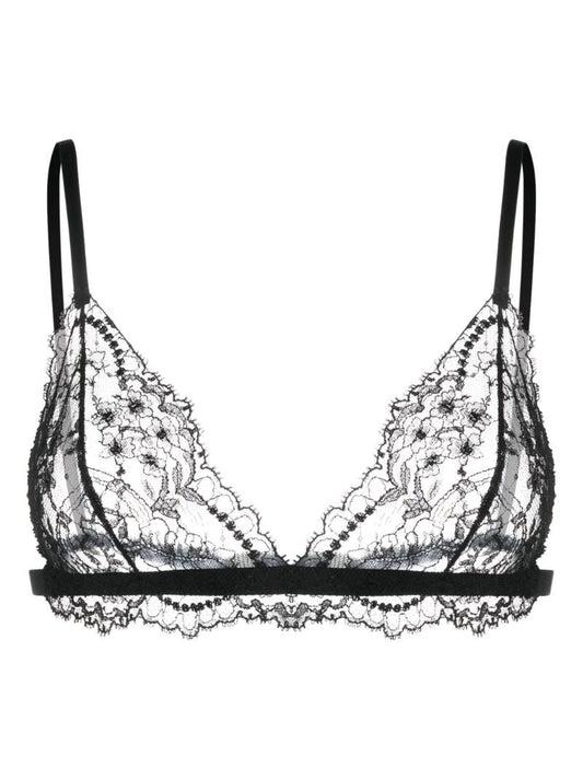 Black Chantilly Lace Triangle Bra