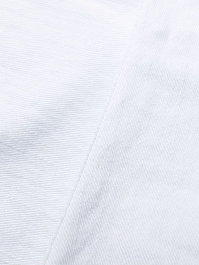 White Mid-rise Slim Jeans