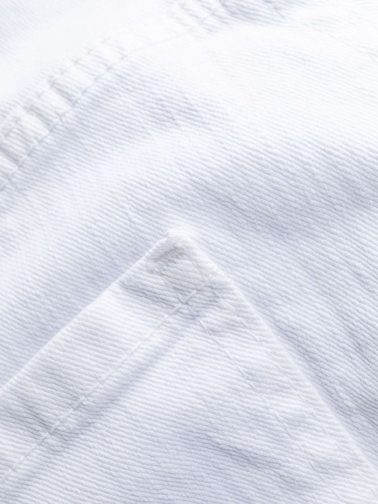 White Mid-rise Slim Jeans