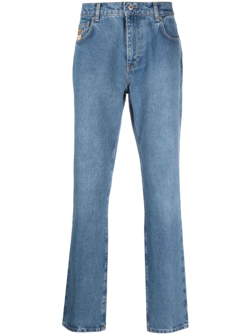 Blue Leo Teddy-print Jeans
