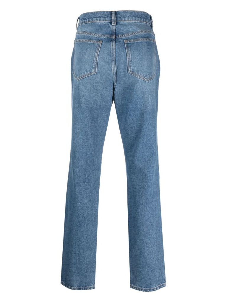 Blue Leo Teddy-print Jeans