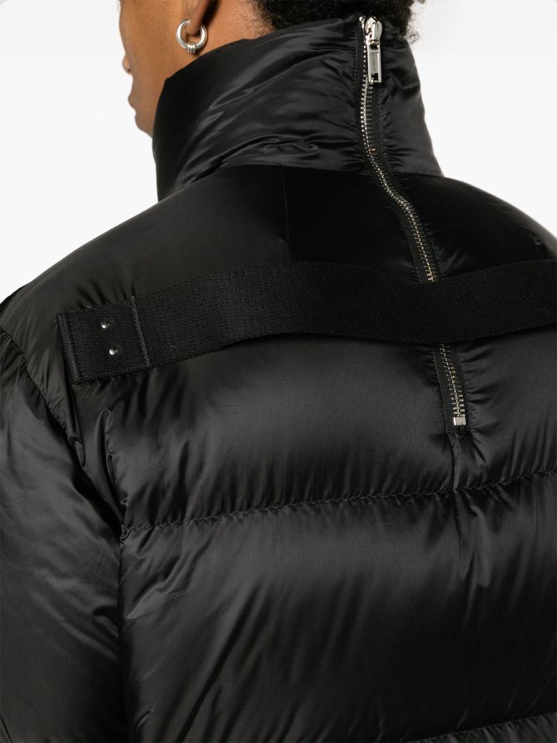 Black Cyclopic Quilted Coat