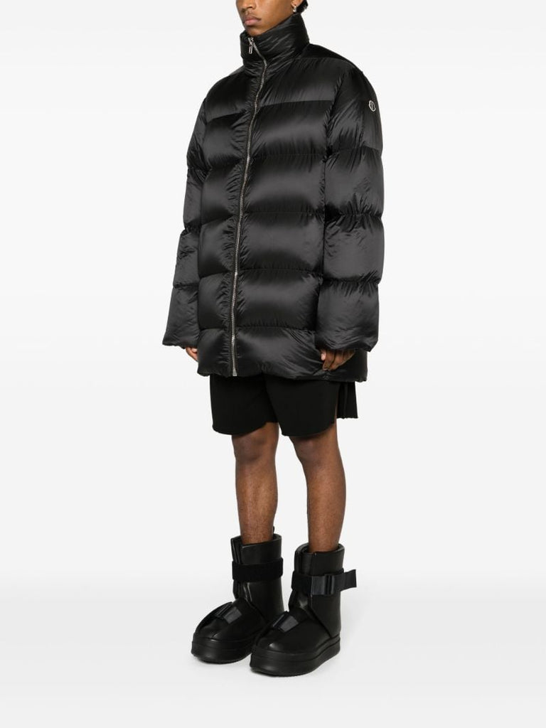 Black Cyclopic Quilted Coat