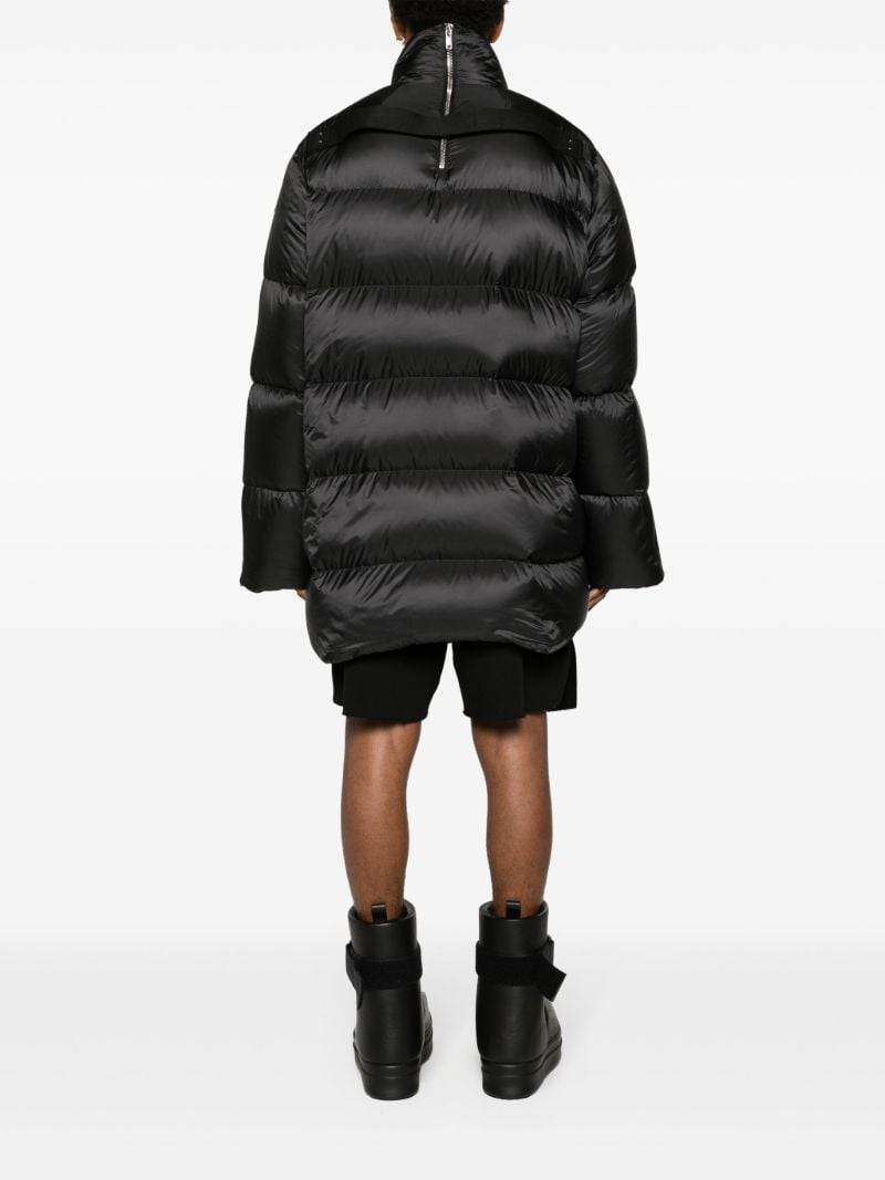 Black Cyclopic Quilted Coat