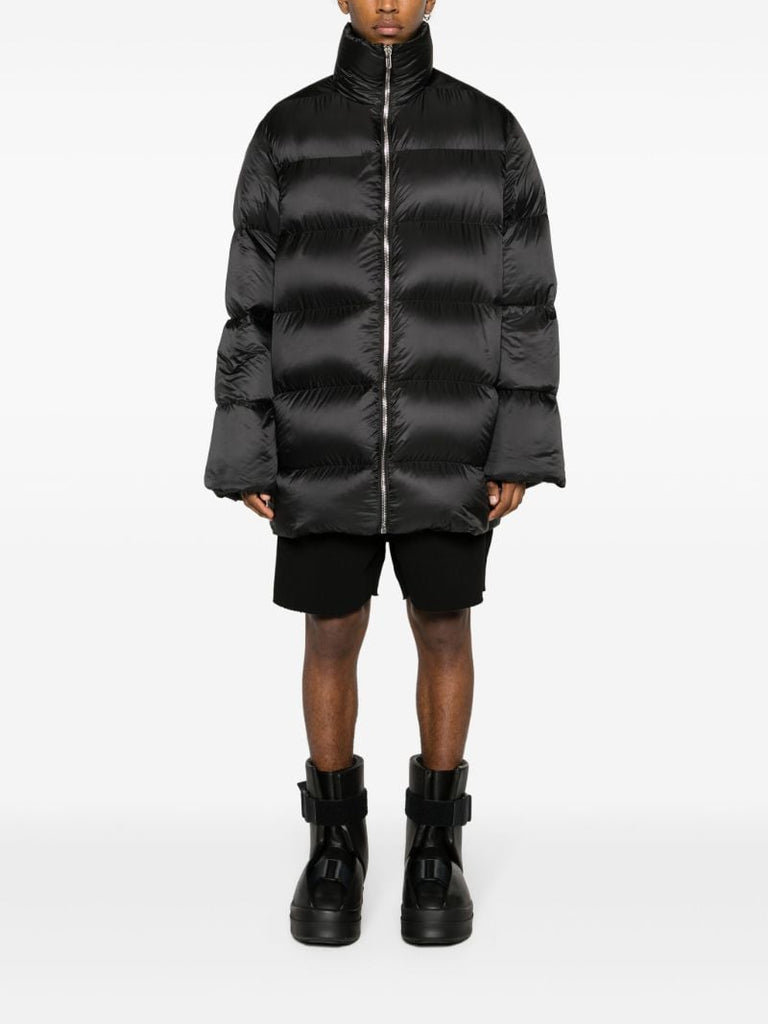 Black Cyclopic Quilted Coat