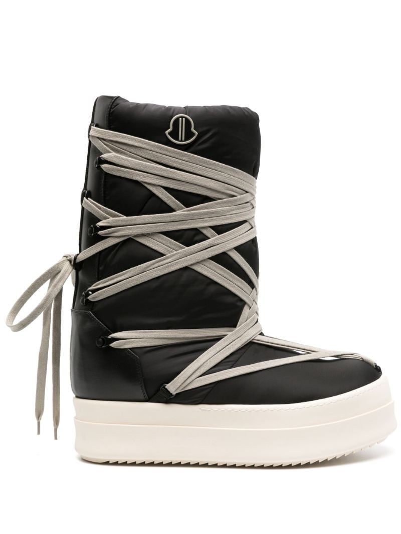 Black Bigrocks Padded Boots
