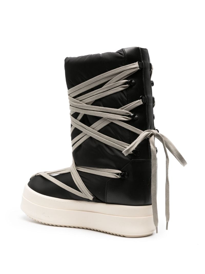 Black Bigrocks Padded Boots