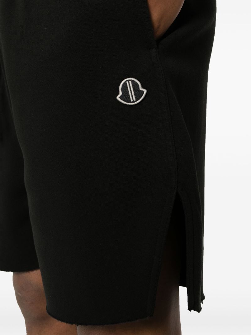 Black Drawstring Track Shorts