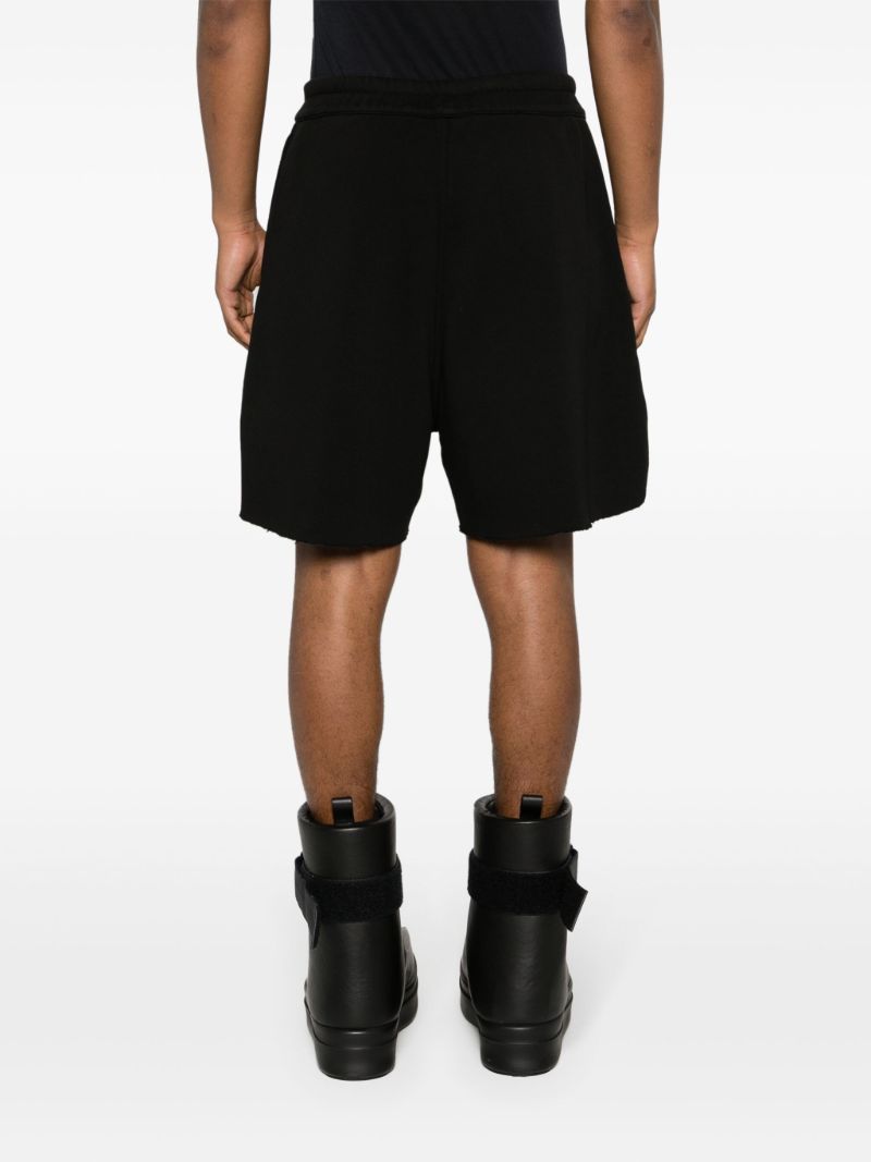 Black Drawstring Track Shorts