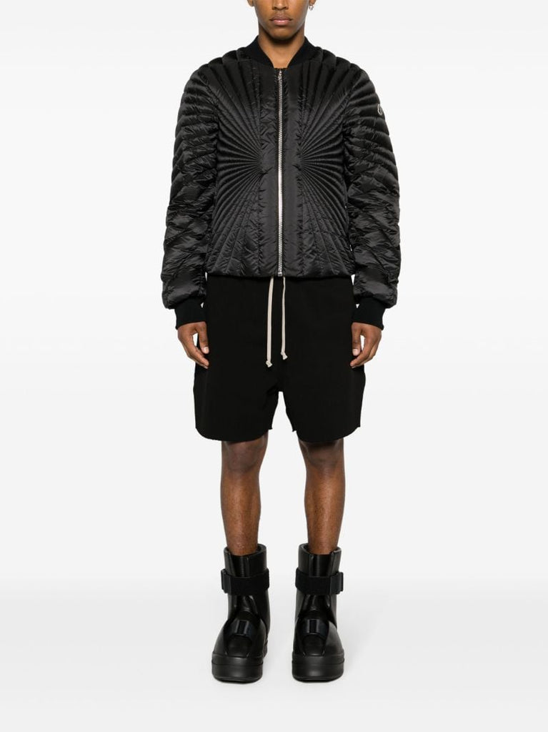 Black Drawstring Track Shorts