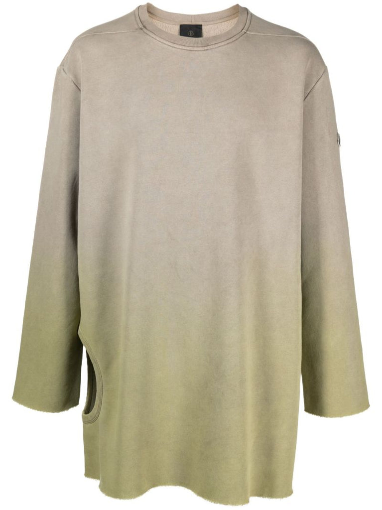 Green Acid DegradÃ_x0083_Â© Cut-out Sweater