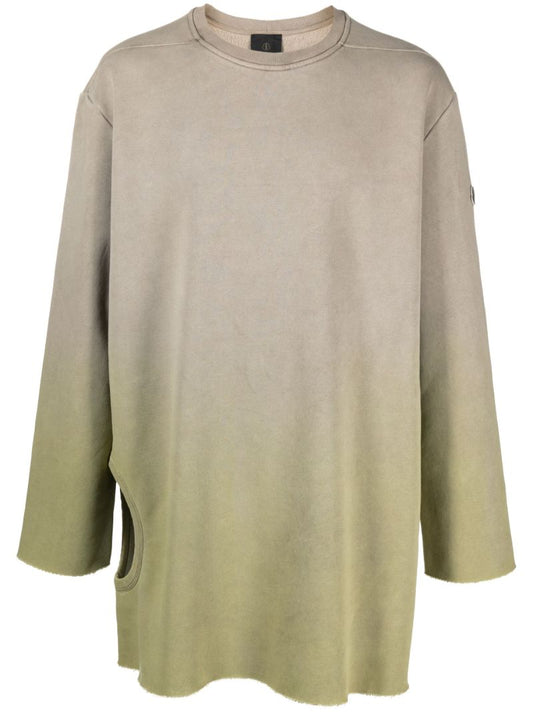 Green Acid DegradÃ_x0083_Â© Cut-out Sweater