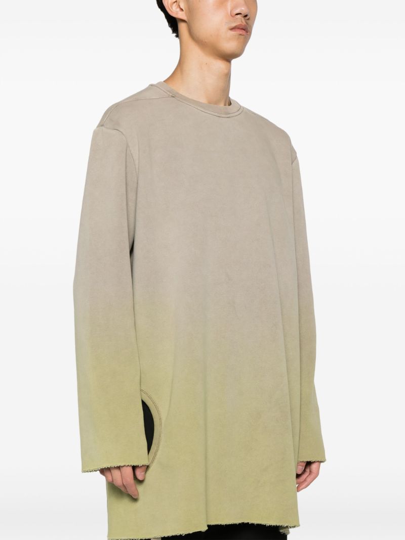 Green Acid DegradÃ_x0083_Â© Cut-out Sweater