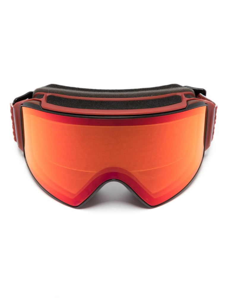 Red M4 Mirrored Ski Goggles