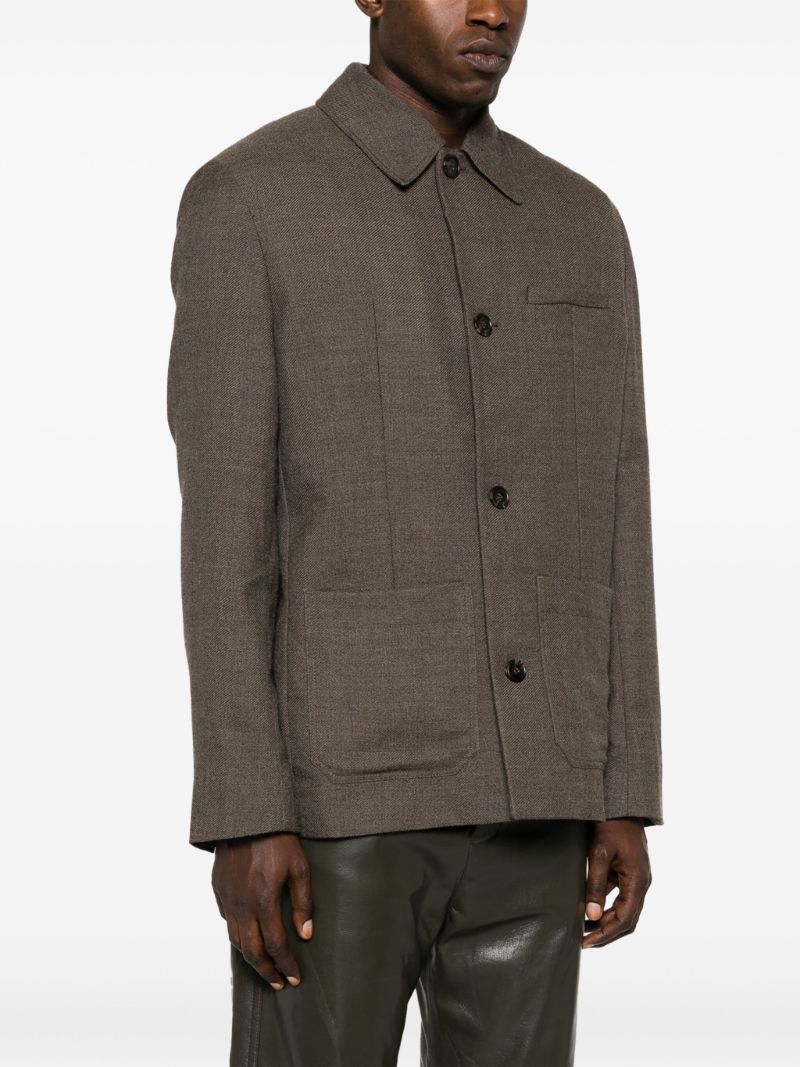 Brown Dart-detail Jacket