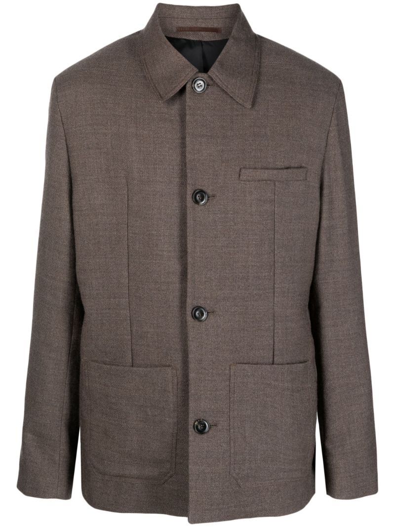 Brown Dart-detail Jacket
