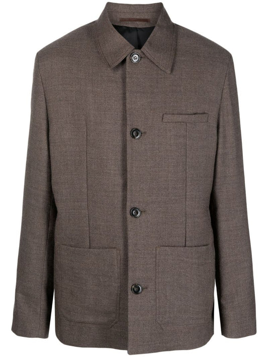 Brown Dart-detail Jacket