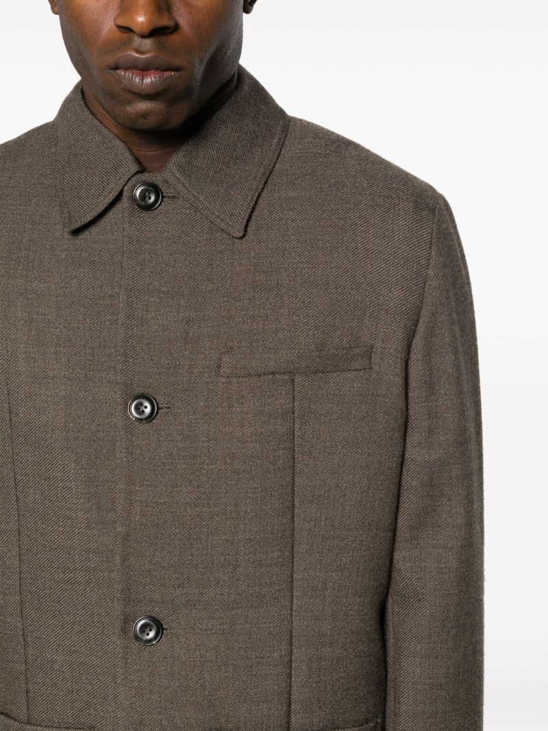 Brown Dart-detail Jacket