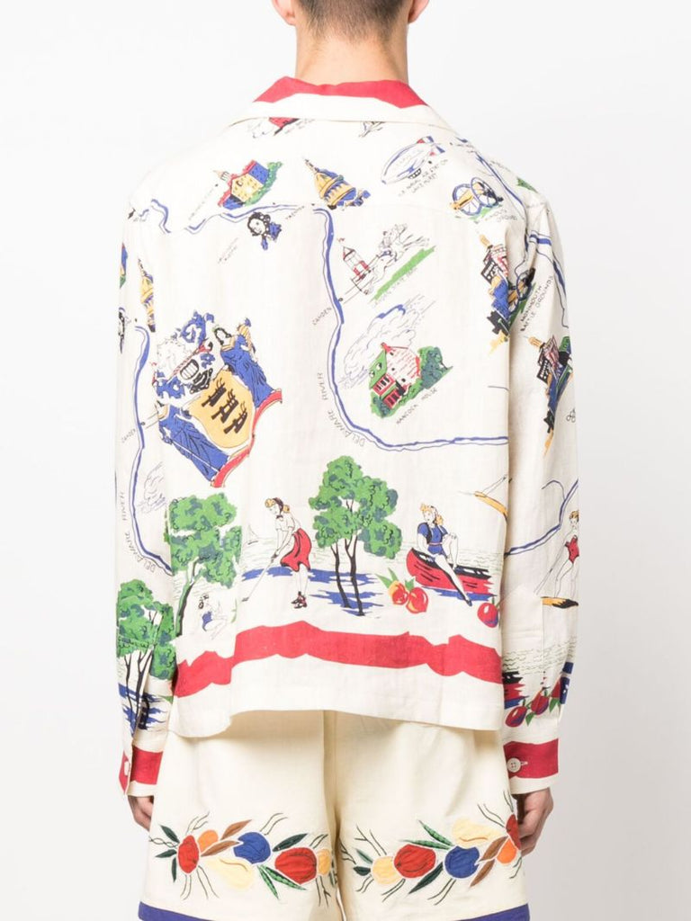 Multicolour Garden State Linen Shirt
