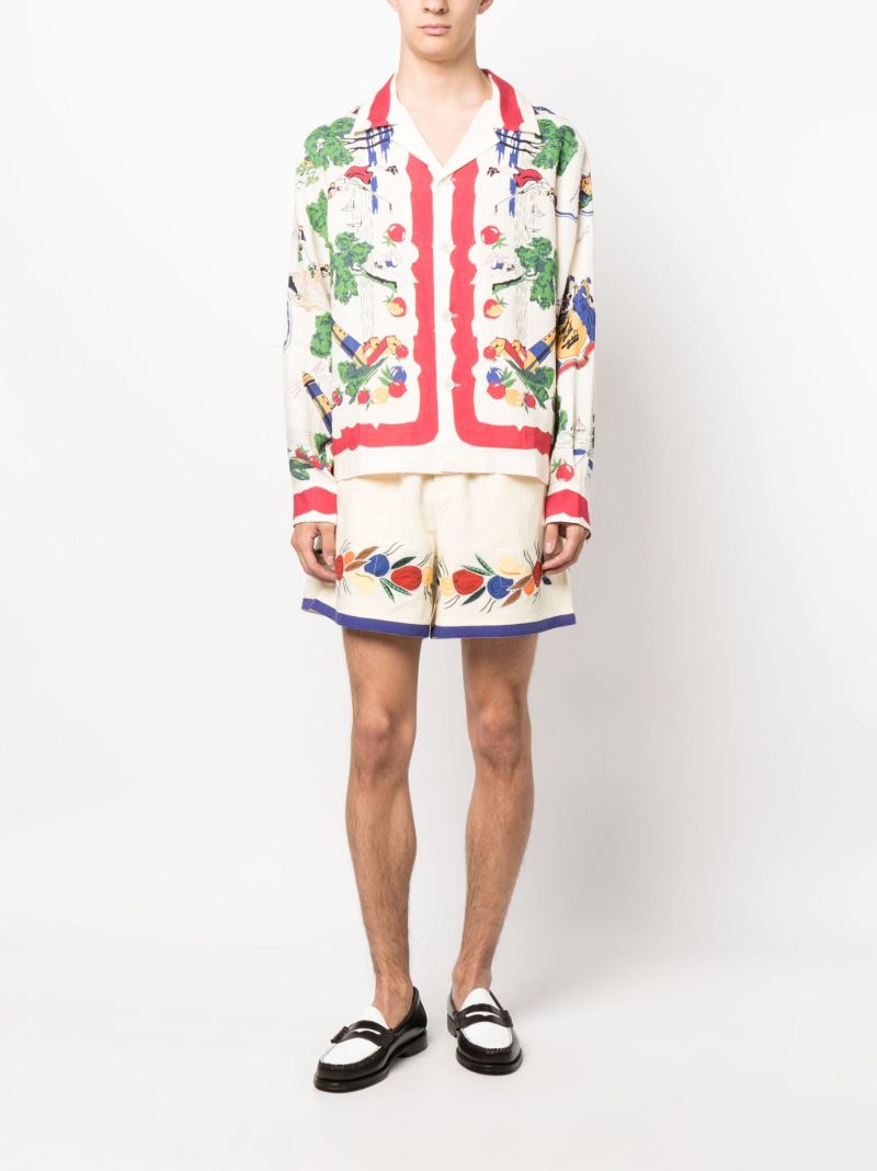 Multicolour Garden State Linen Shirt