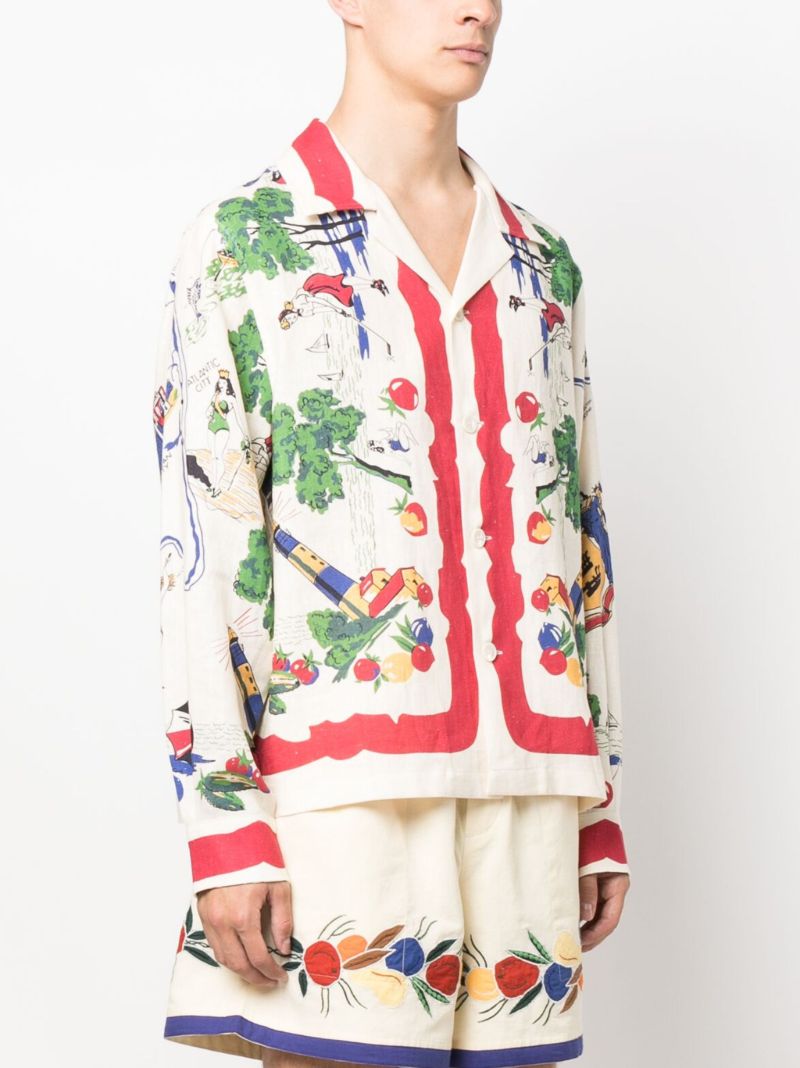 Multicolour Garden State Linen Shirt