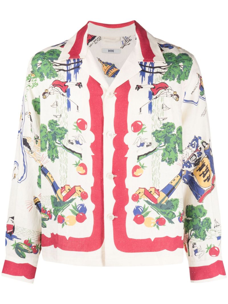 Multicolour Garden State Linen Shirt