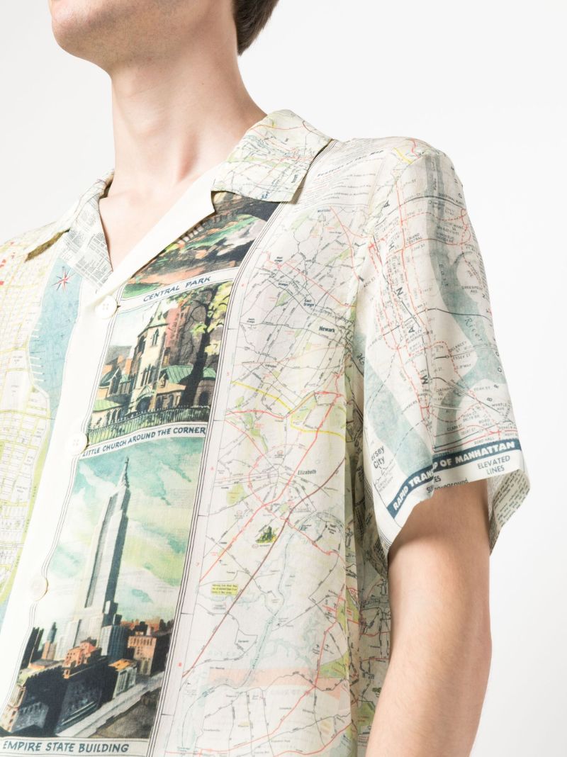 Neutral New York City Map Shirt
