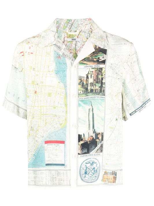 Neutral New York City Map Shirt