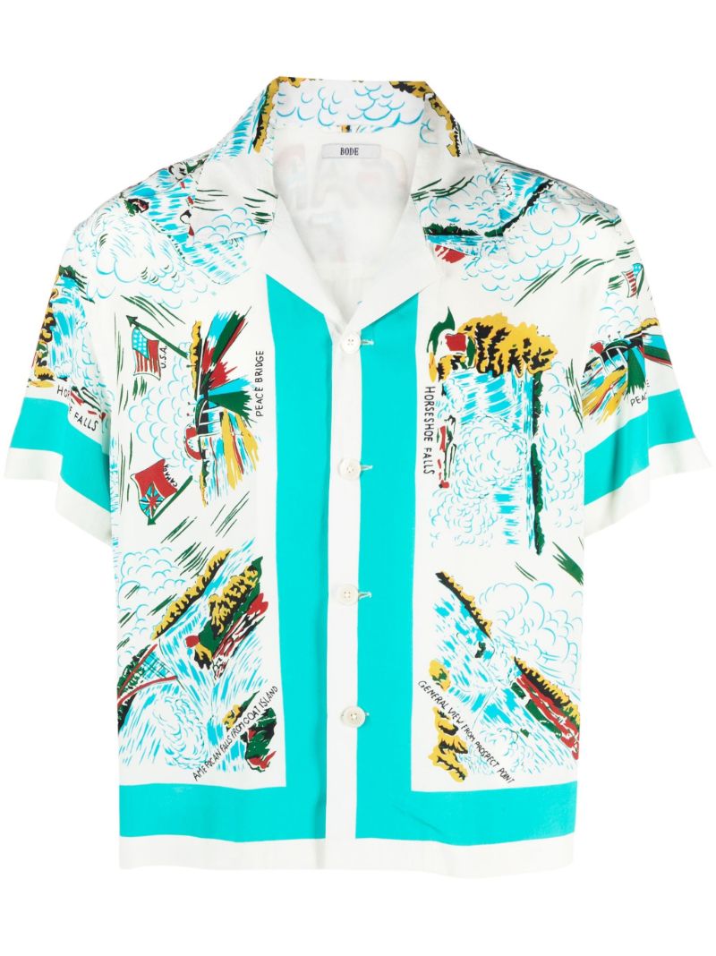 Multicolour Niagara Souvenir Silk Shirt