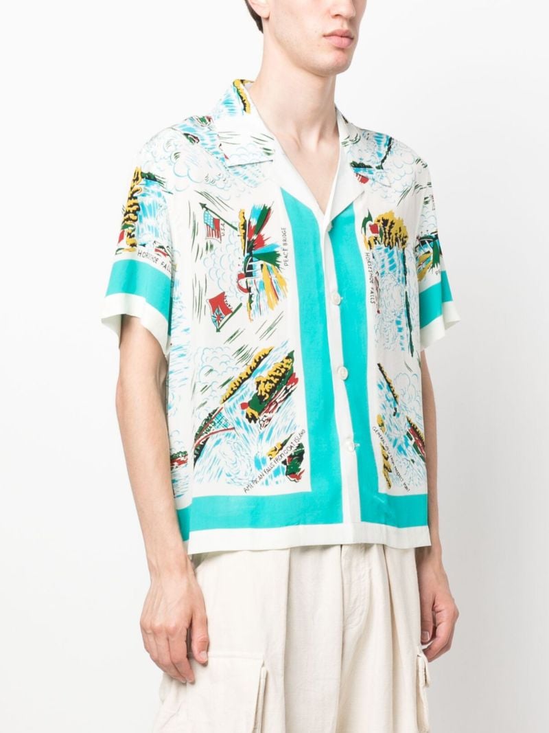 Multicolour Niagara Souvenir Silk Shirt