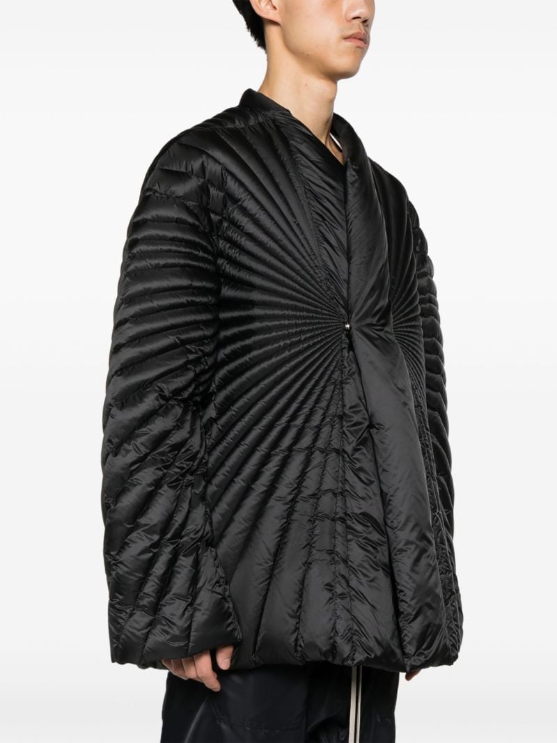 Black Radiance Quilted Coat