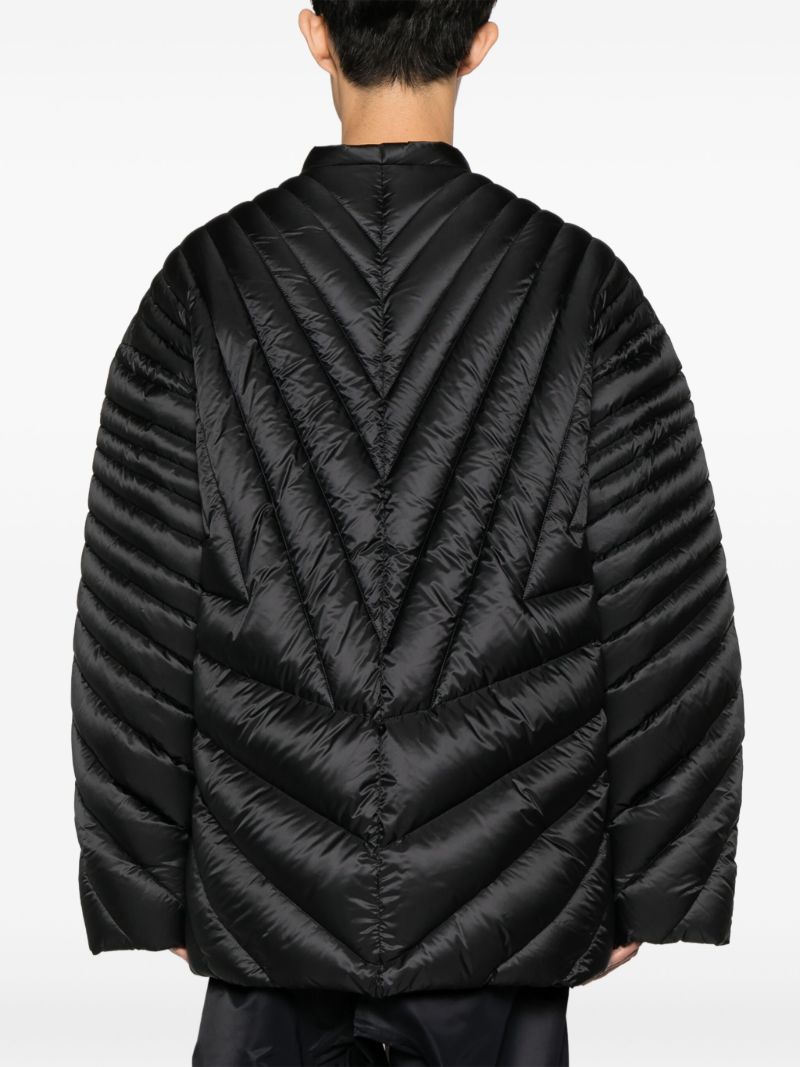 Black Radiance Quilted Coat