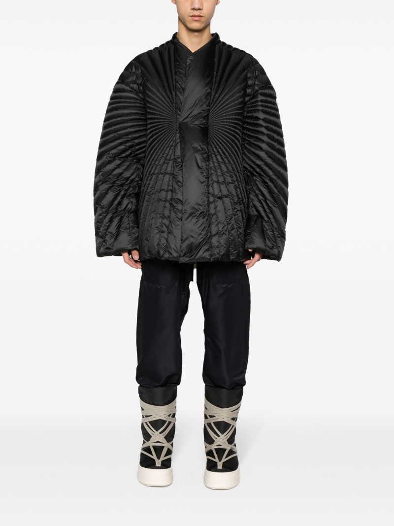 Black Radiance Quilted Coat
