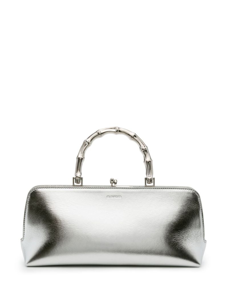 Silver-tone Small Goji Bamboo Tote Bag