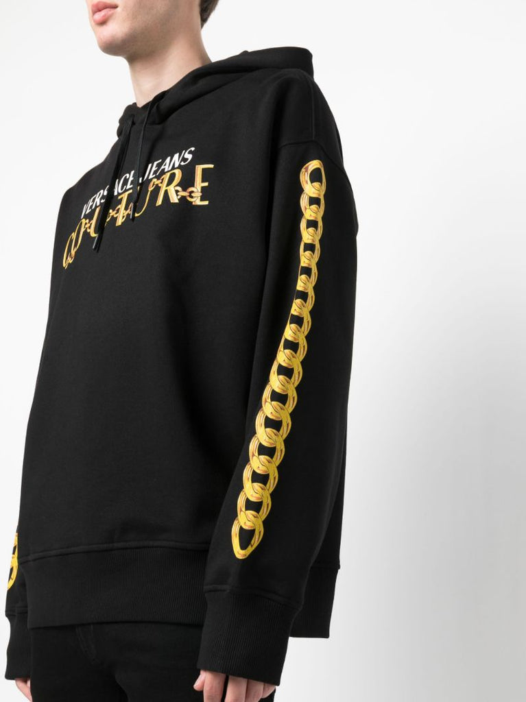 Black Logo-print Hoodie