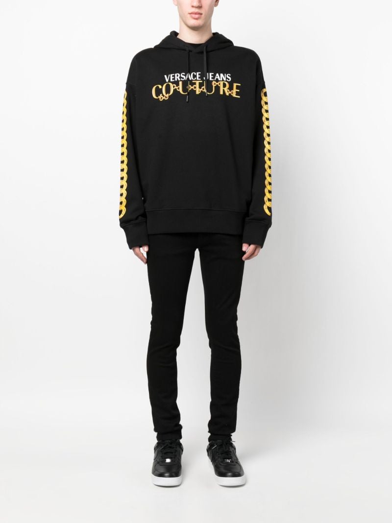 Black Logo-print Hoodie