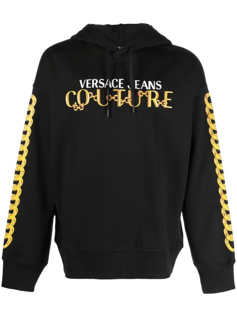 Black Logo-print Hoodie