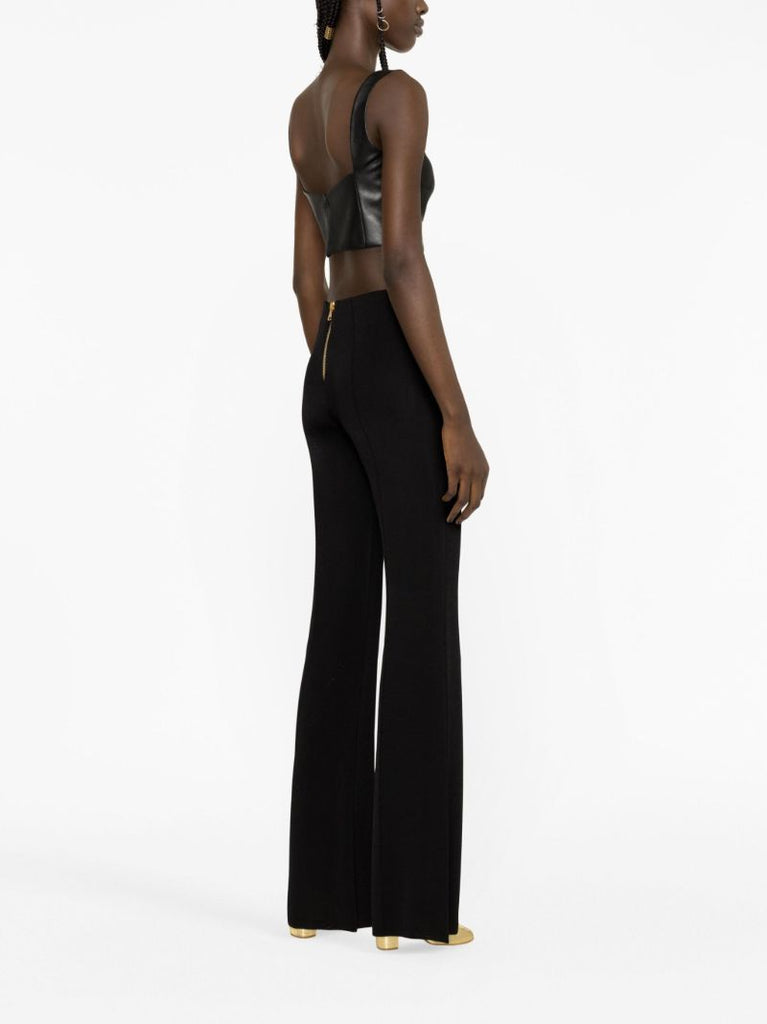 Black Double Breasted Trousers